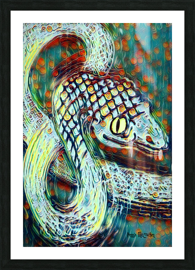 Serpent Picture Frame print