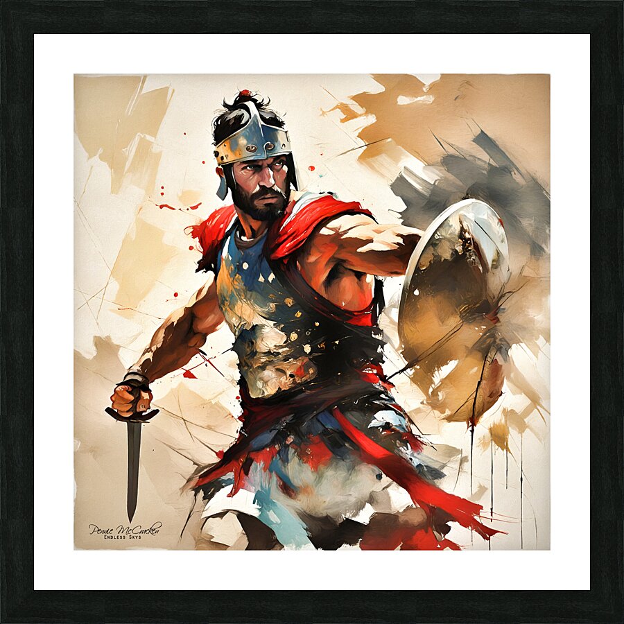 Gladiator Picture Frame print