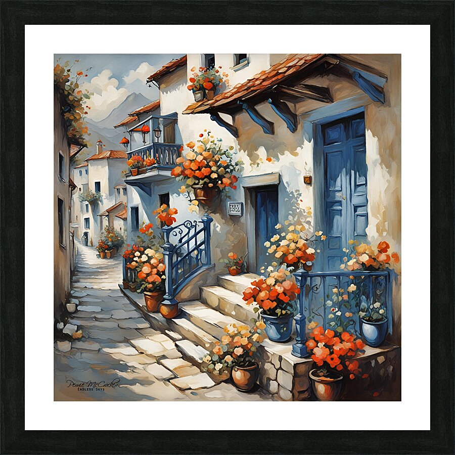 The Village Picture Frame print