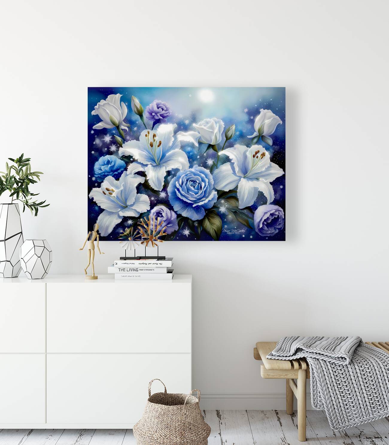 Blue Florals Reproduction