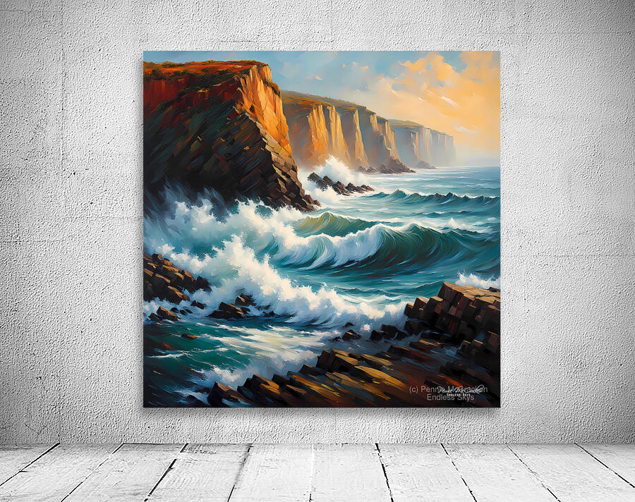 Ocean Waves Wall Preview