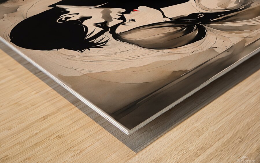 I Love You Wood print