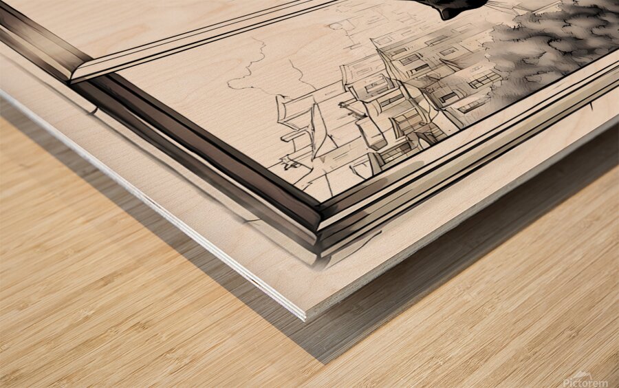 Admiring The View Wood print