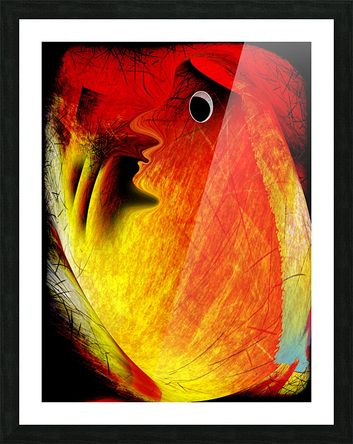 He nose too much Picture Frame print