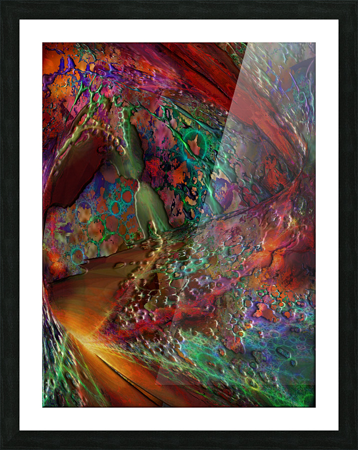 The slanted path Picture Frame print