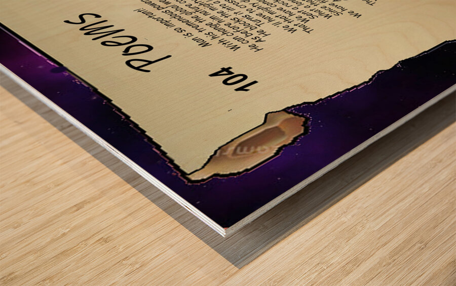 104 The purpose of my soul Wood print