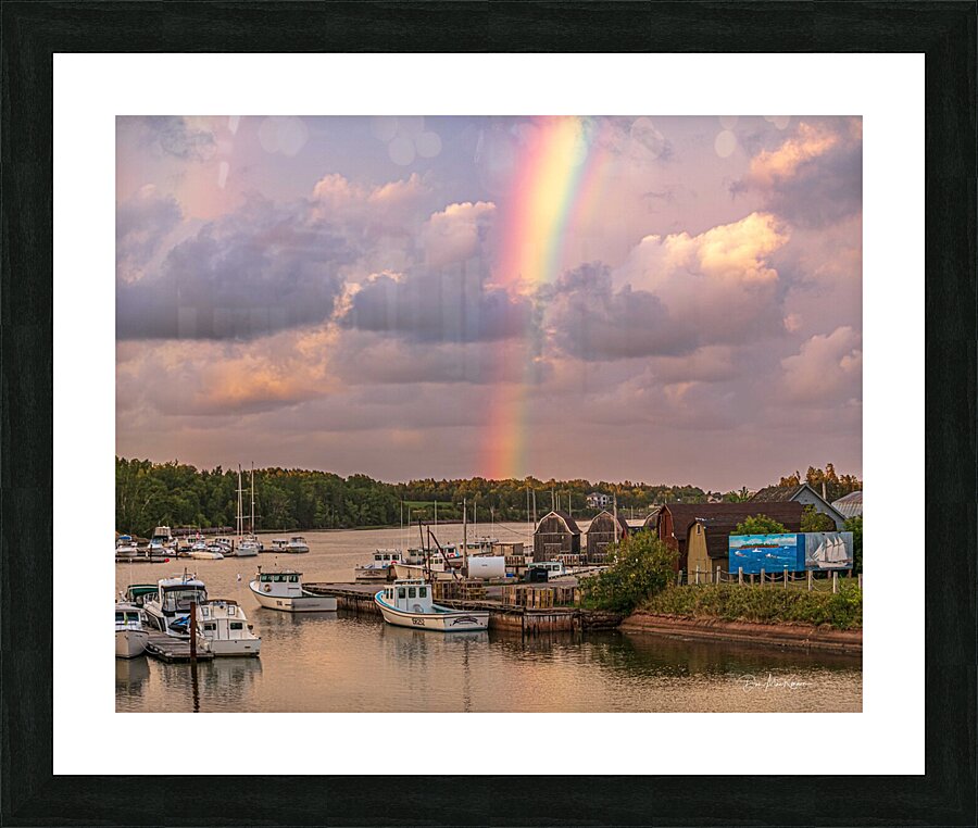 Rainbow at the River Picture Frame print