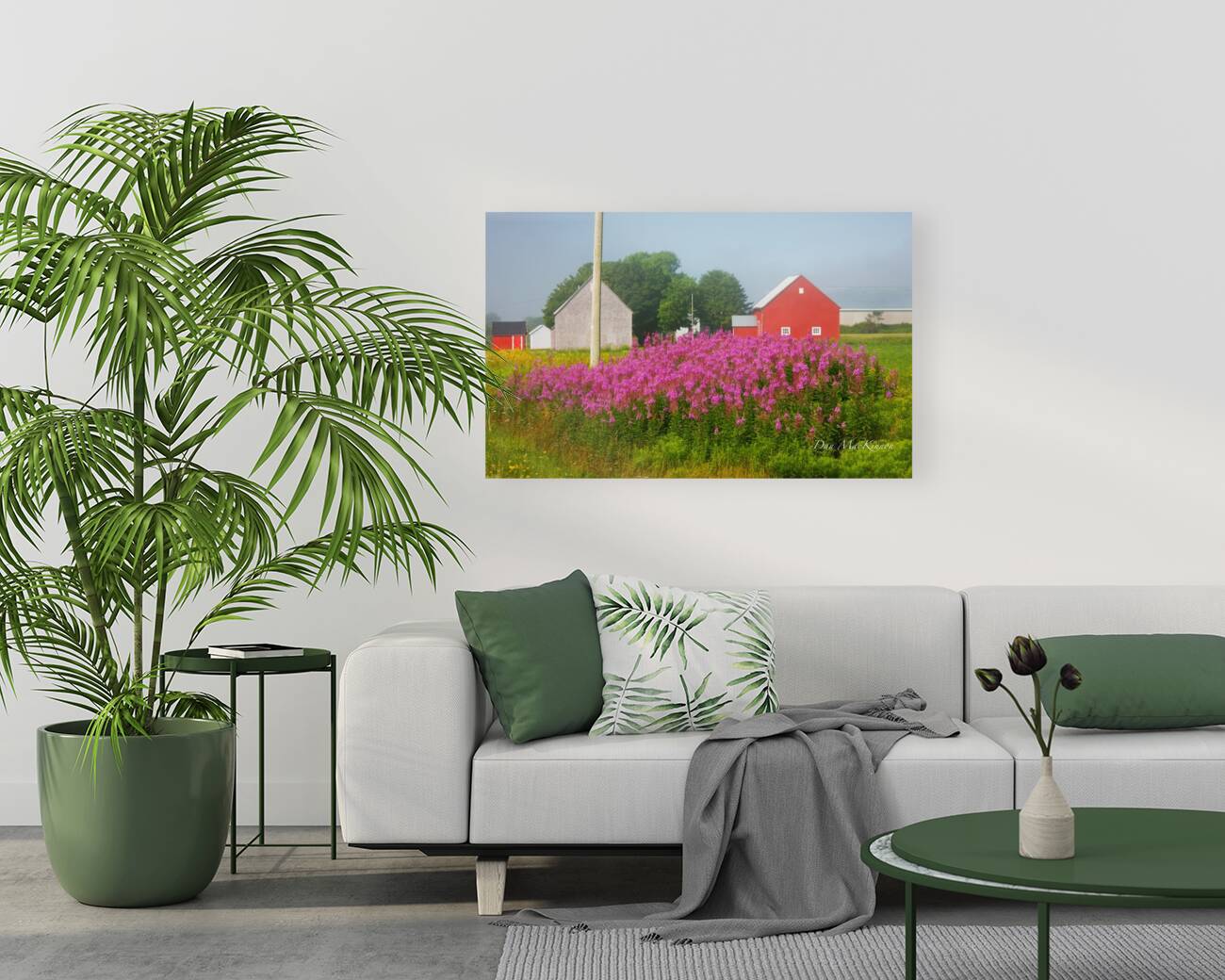 Foggy Day on the Farm Reproduction