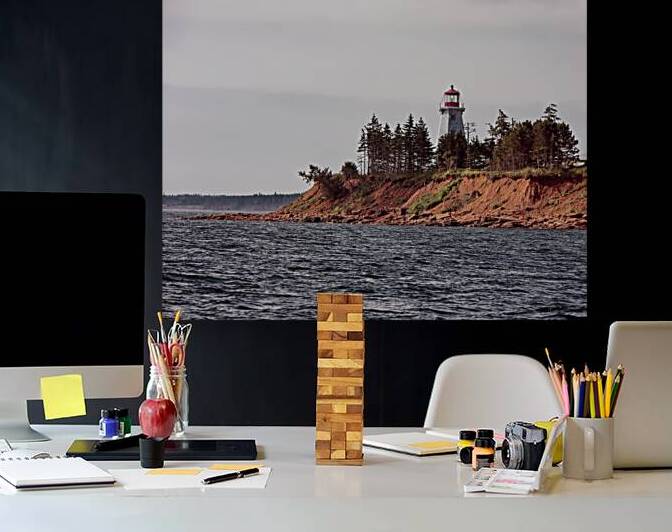 Red Cliffs of Panmure Lighthouse by Dan MacKinnon