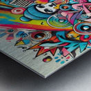 Graffiti drawing 8 Metal print