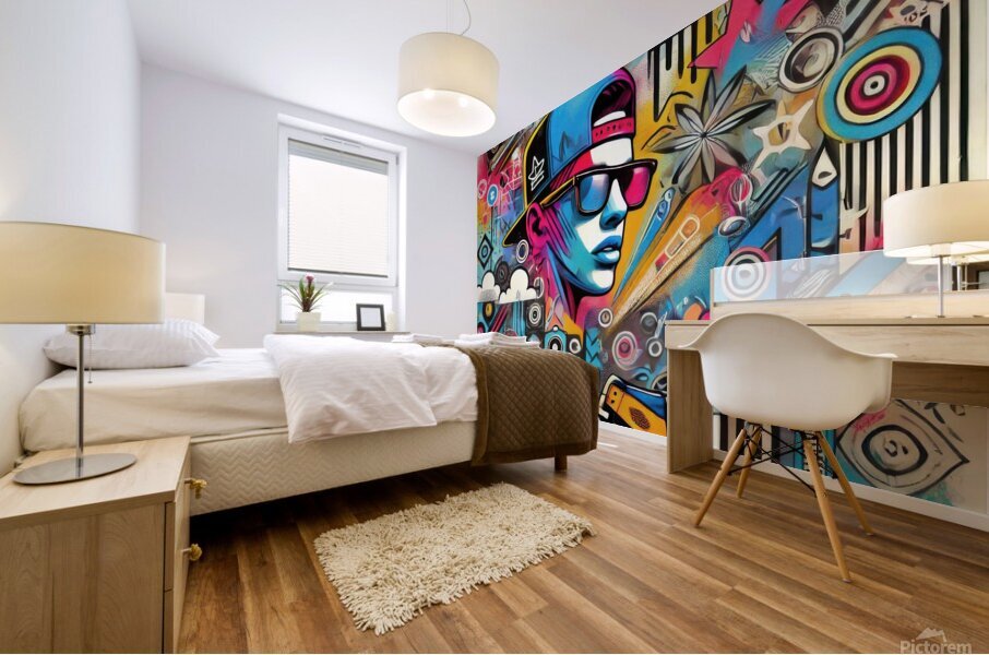 Graffiti drawing 6 Mural print