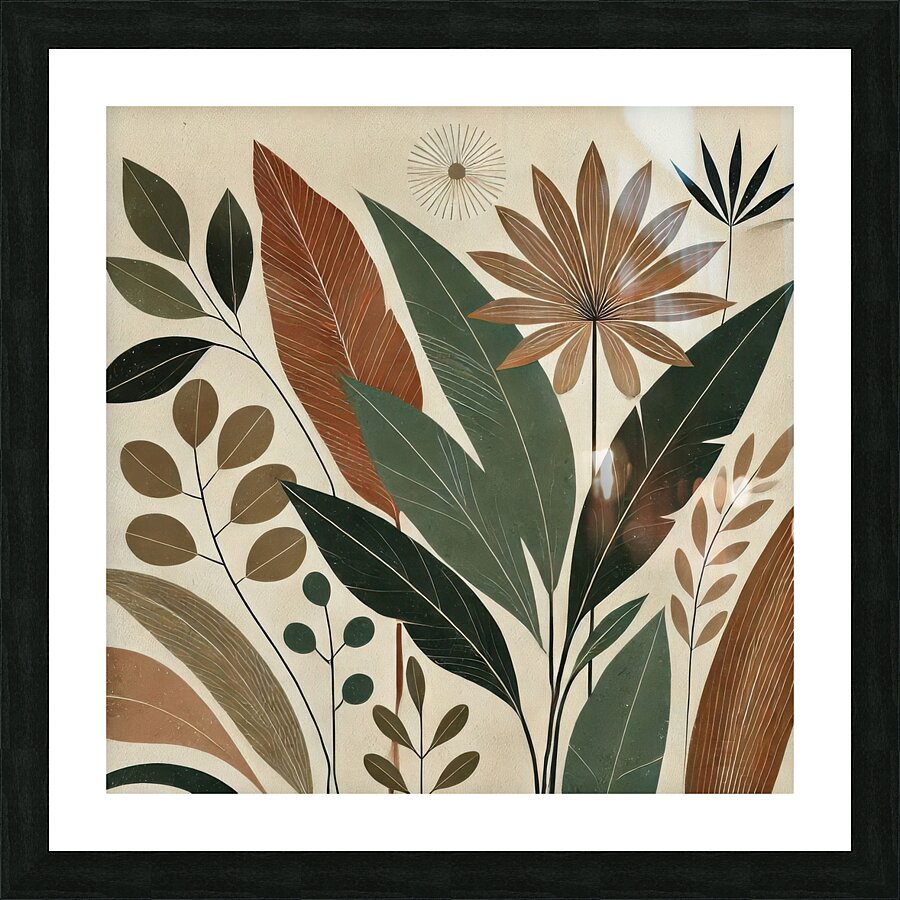 Plant art board 3 Picture Frame print