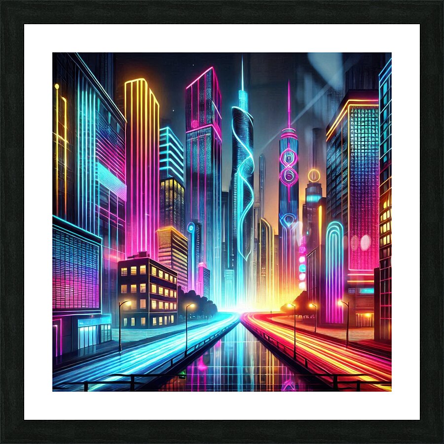 City buildings 2 Picture Frame print