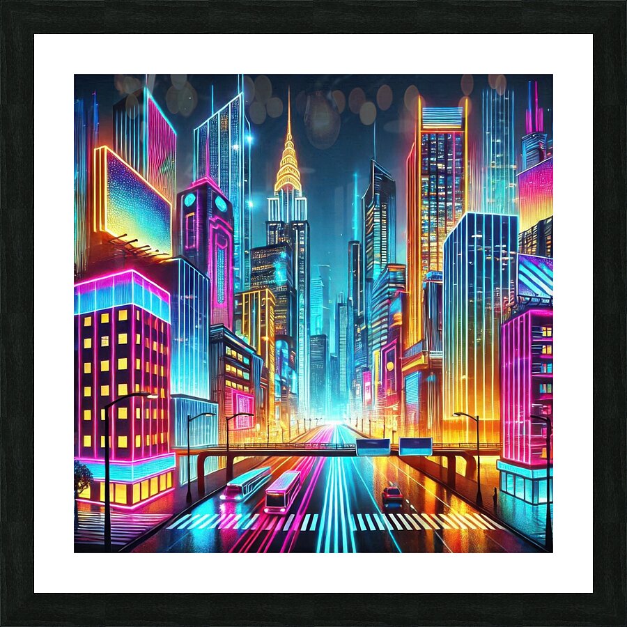 City buildings 8 Picture Frame print