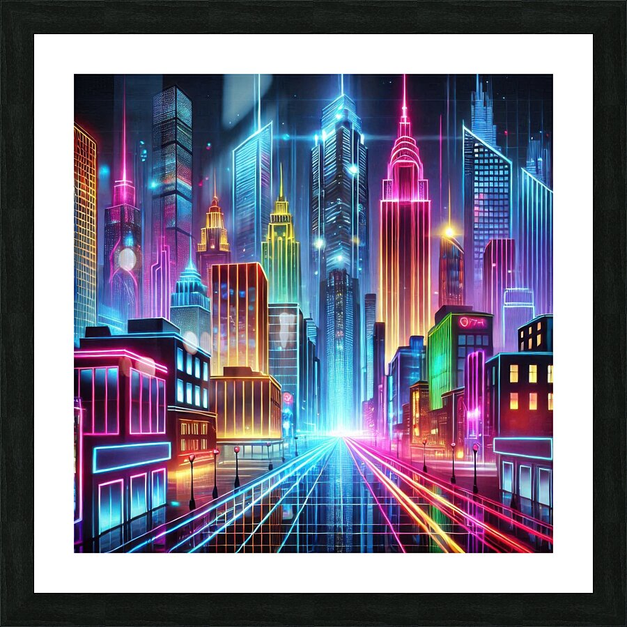 City buildings 20 Picture Frame print