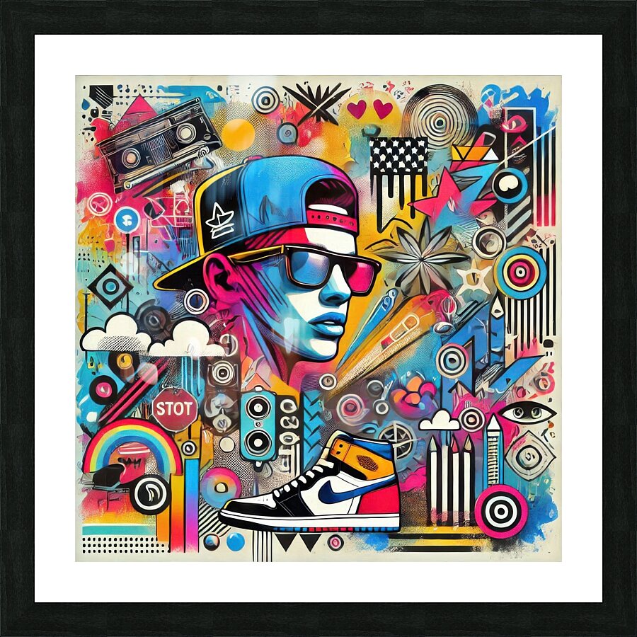 Graffiti drawing 6 Picture Frame print