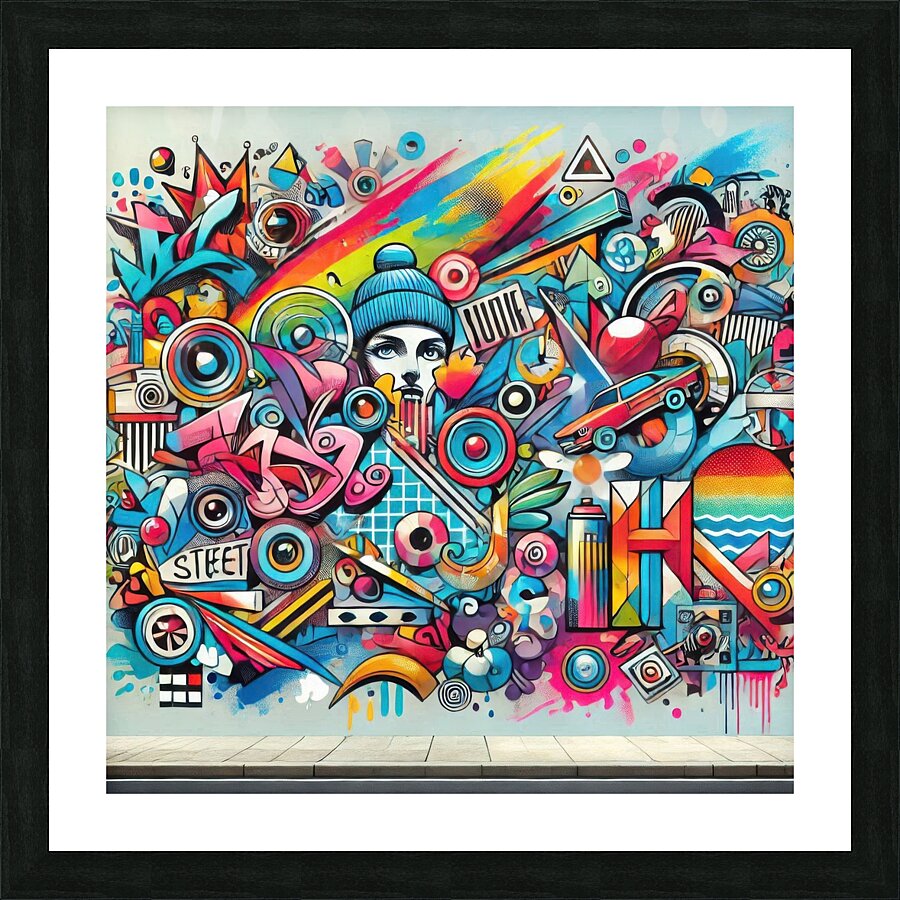 Graffiti drawing 8 Picture Frame print