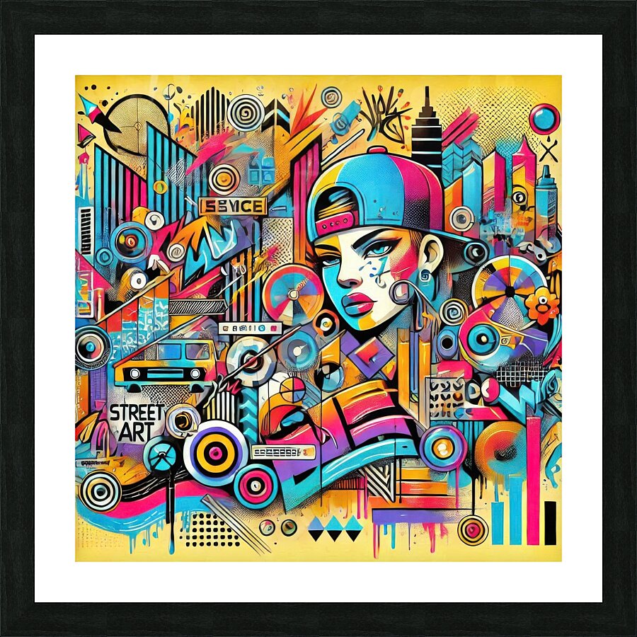 Graffiti drawing 21 Picture Frame print