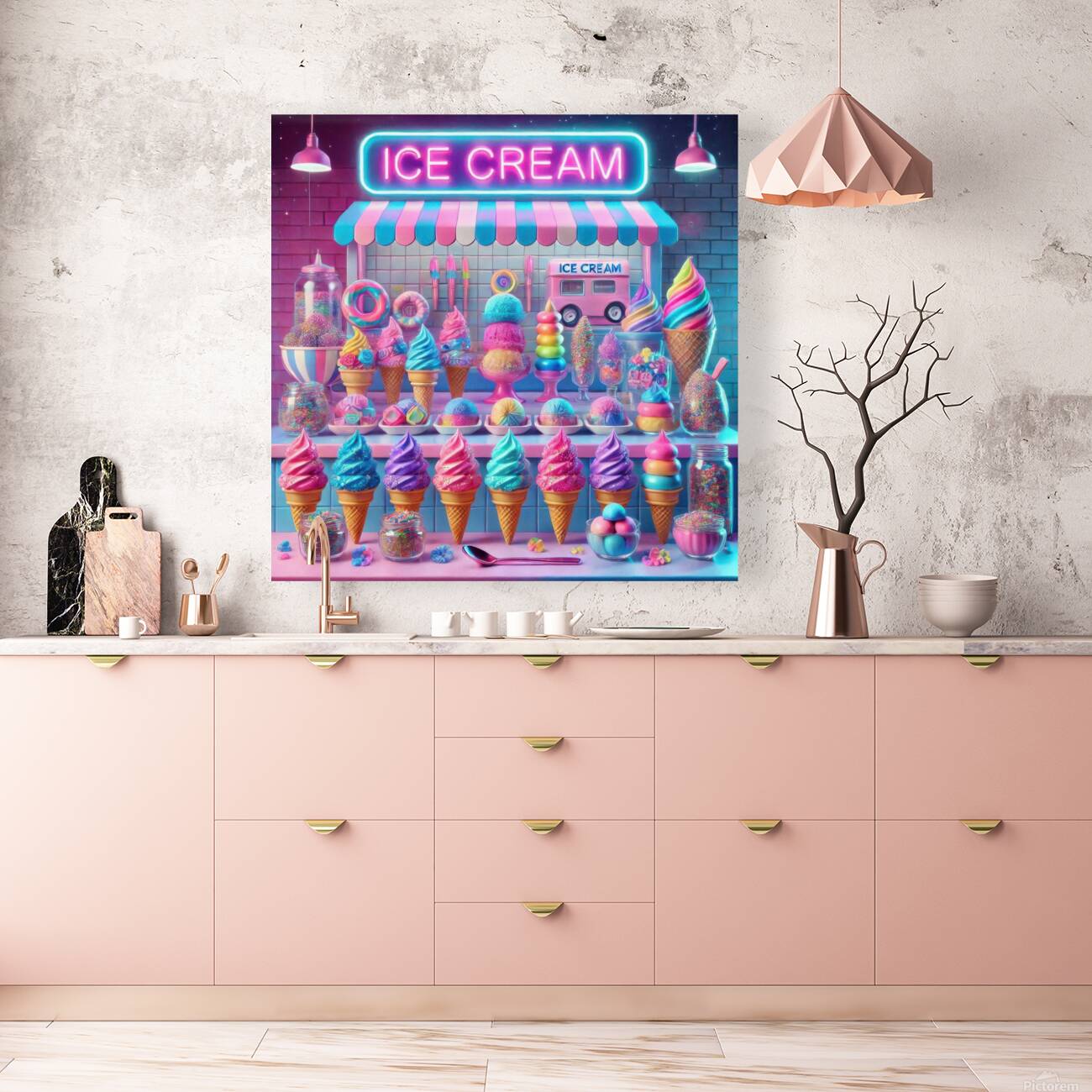 Colorful ice cream 3 Reproduction