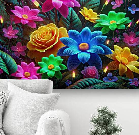Garden flowers in bright colors 11 by Hamo