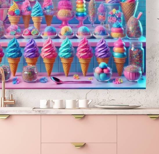 Colorful ice cream 3 by Hamo