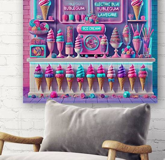 Colorful ice cream 11 by Hamo