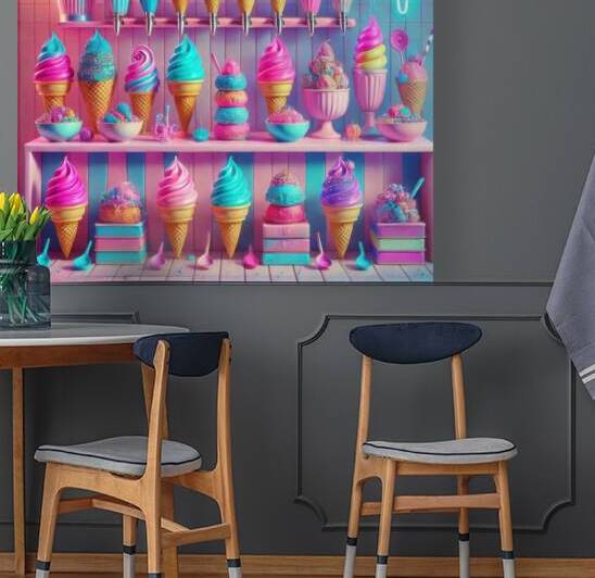Colorful ice cream 12 by Hamo
