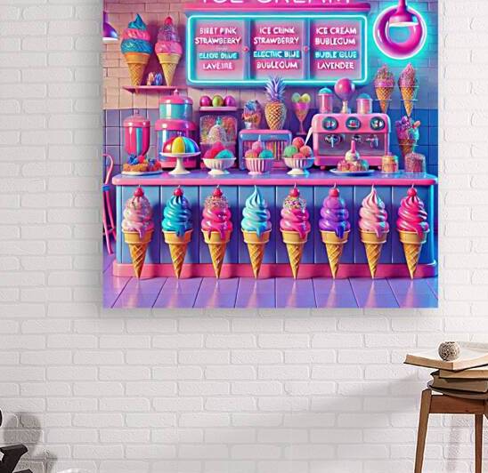 Colorful ice cream 13 by Hamo