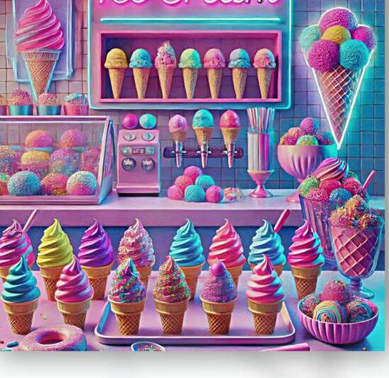 Colorful ice cream 14 by Hamo