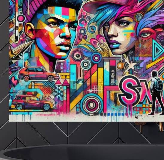 Graffiti drawing 18 by Hamo