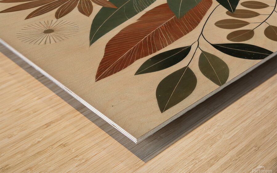 Plant art board 3 Wood print