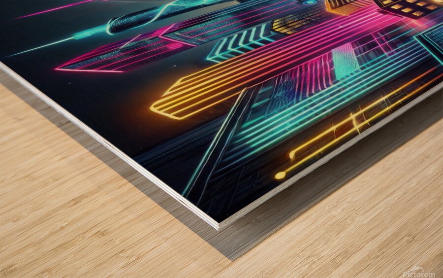 City buildings 2 Wood print