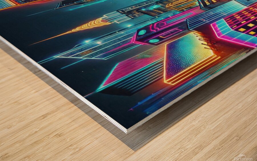 City buildings 8 Wood print