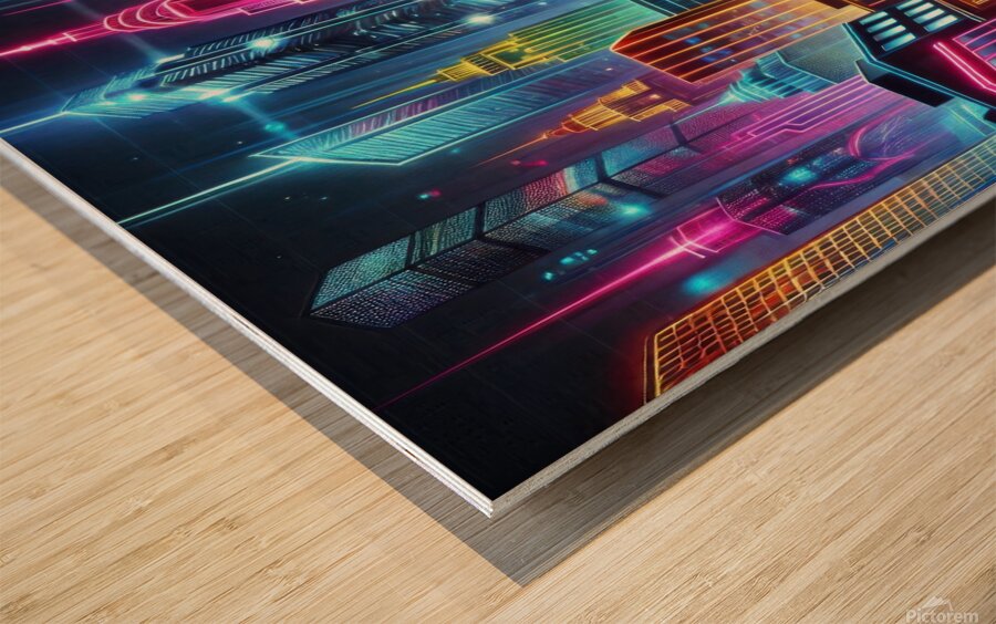 City buildings 20 Wood print