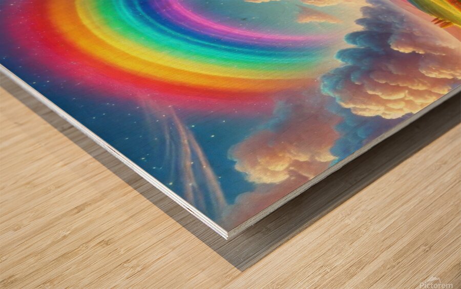 charming colorful nature 4 Wood print