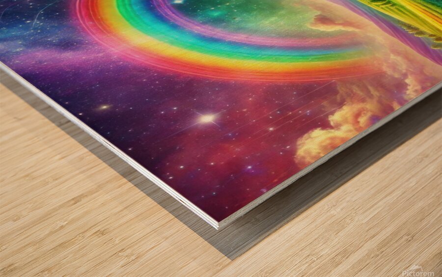 charming colorful nature 8 Wood print