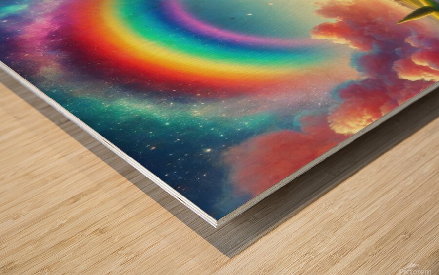 charming colorful nature 25 Wood print