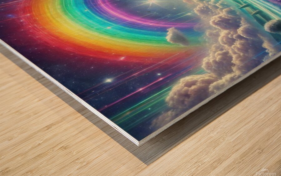 charming colorful nature 30 Wood print