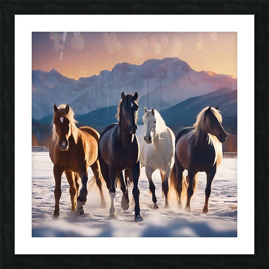 Beautiful Horses  Picture Frame print