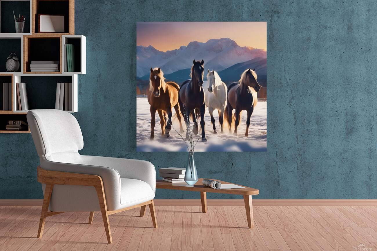 Beautiful Horses  Reproduction