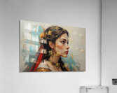 Golden Veil Acrylic Print