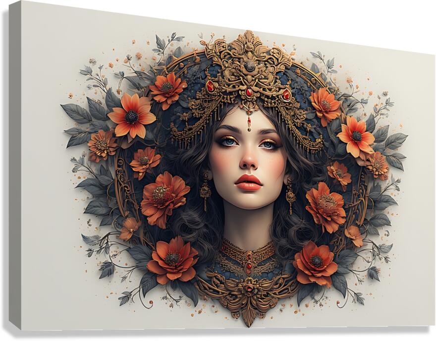Floral Empress Canvas Print