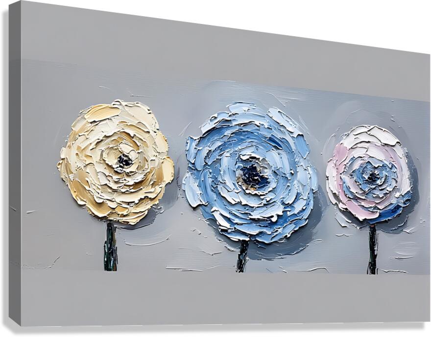 Trio in Bloom Canvas Print