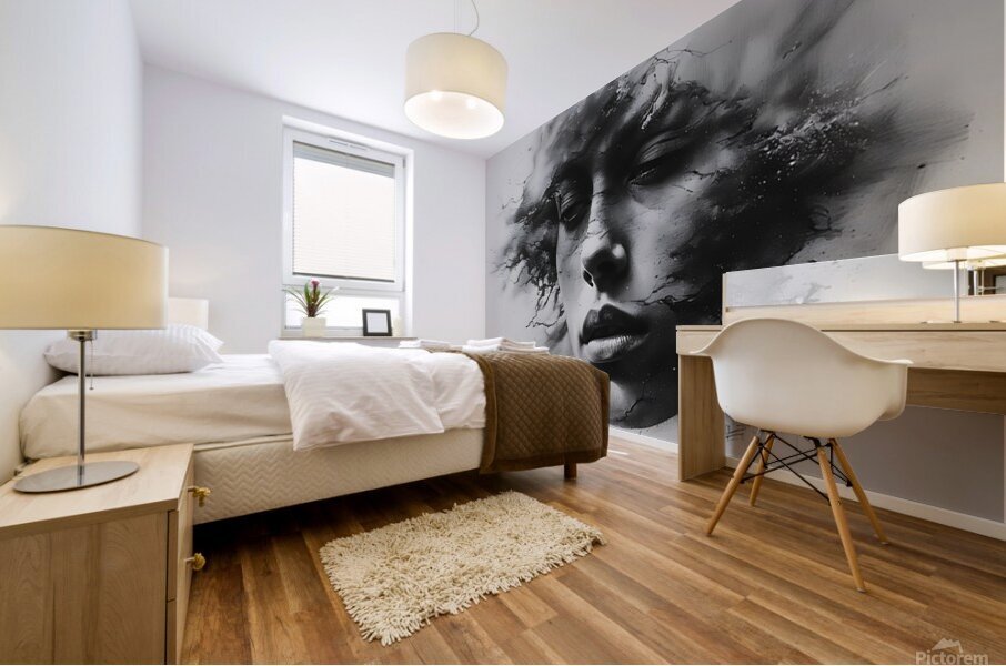 Dissolving Silence Mural print