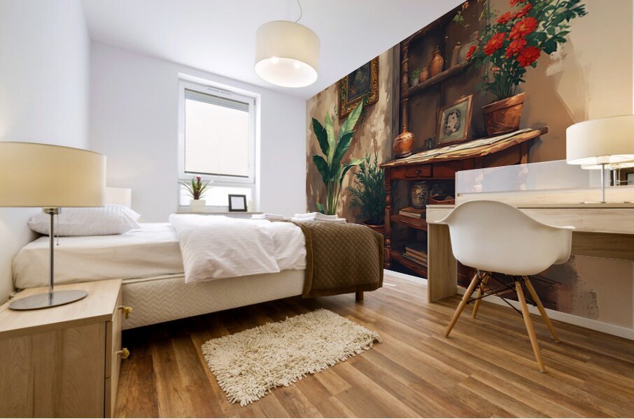 Rustic Corner Harmony Mural print