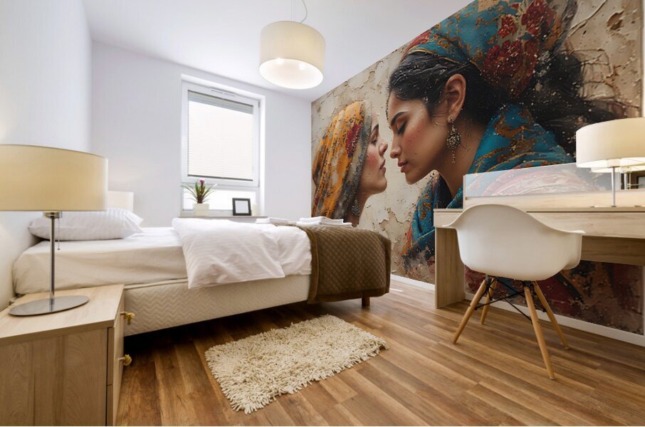 Threaded Reflections Mural print