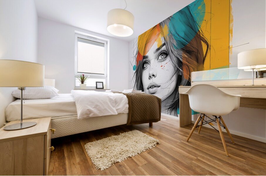 Lines and Angles Mural print
