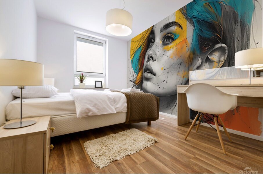 Chromatic Contours Mural print