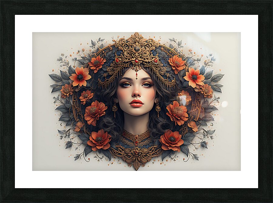 Floral Empress Picture Frame print