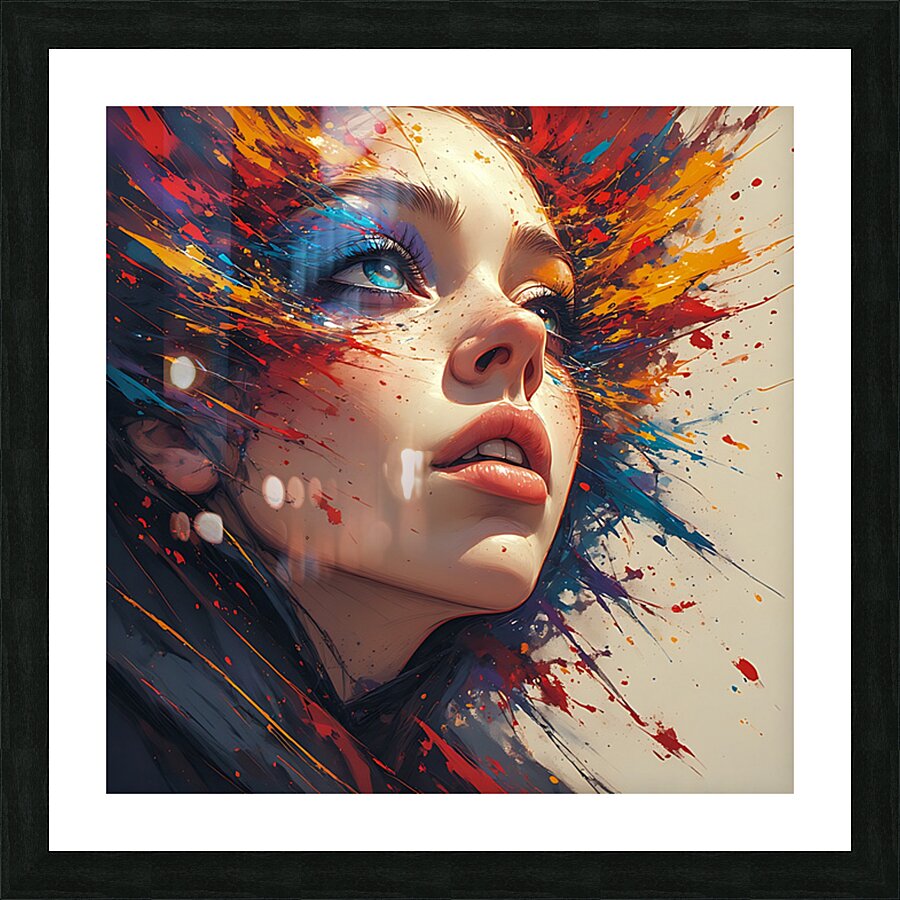 Chromatic Bloom Picture Frame print